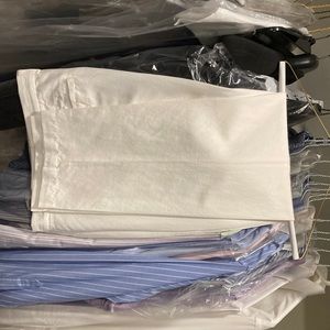 Brooks Brothers Clark Fit White Linen 32/34